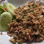 Laos food Laotian larb