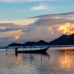 Emergency medical care in Thailand Ko Samui beach sunset