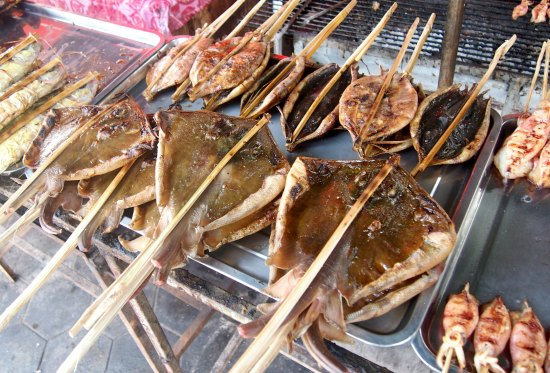Fresh local Cambodian food while you travel.