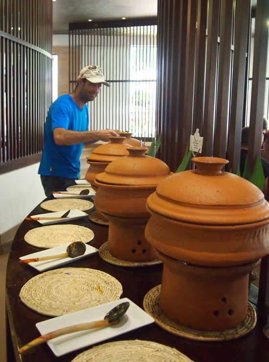 breakfast buffet in Sri Lanka. Breakfast dishes