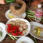 Cambodian Kroeung Curry Paste For Amok Making Cambodian Kroeung